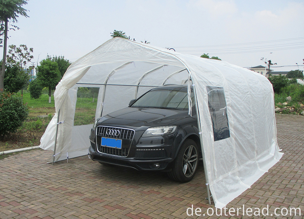 Hochwertiger PE -Deckungs -Stahl Rahmen Outdoor tragbar Carport Garage Canopy Car Shelter